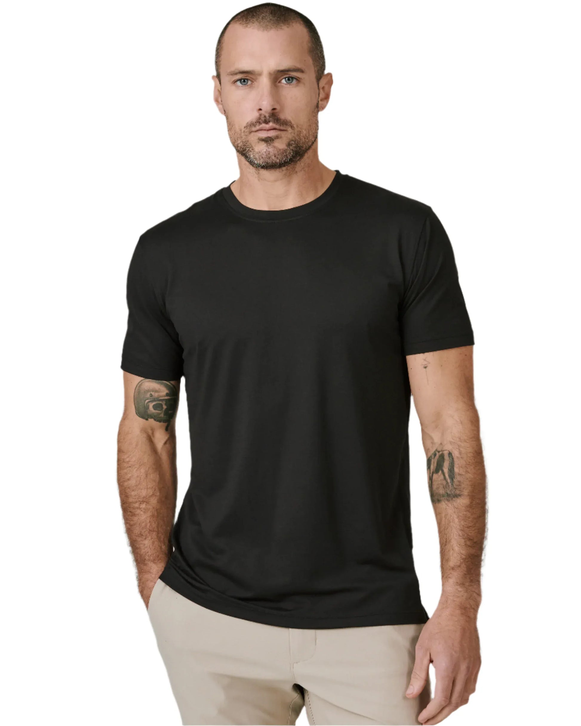 7 Diamonds 505 7 Diamonds Men's Core Crew Neck Tee Black