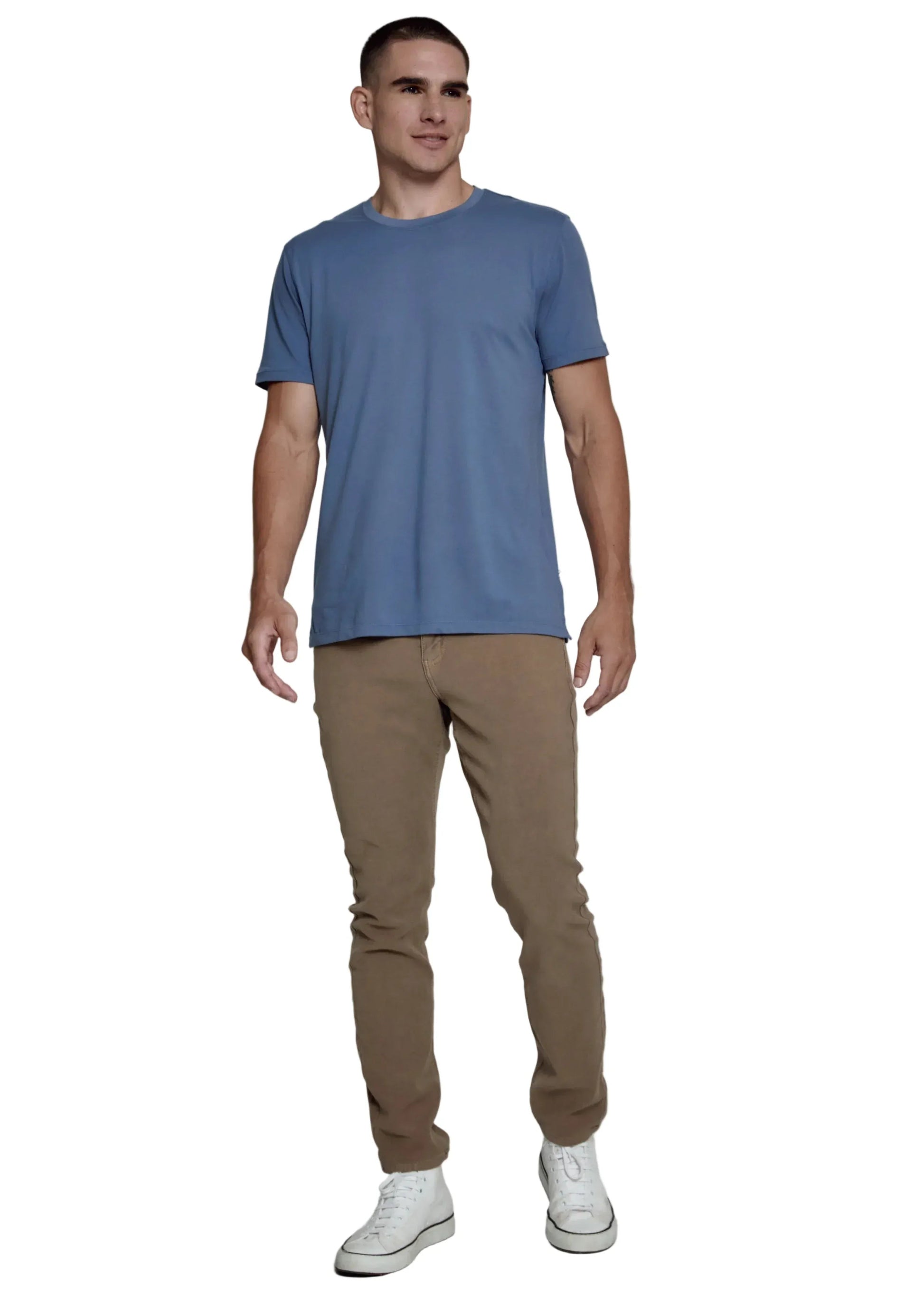 7 Diamonds 505 7 Diamonds Men's Short Sleeve Core Crew Neck Tee Blue Indigo