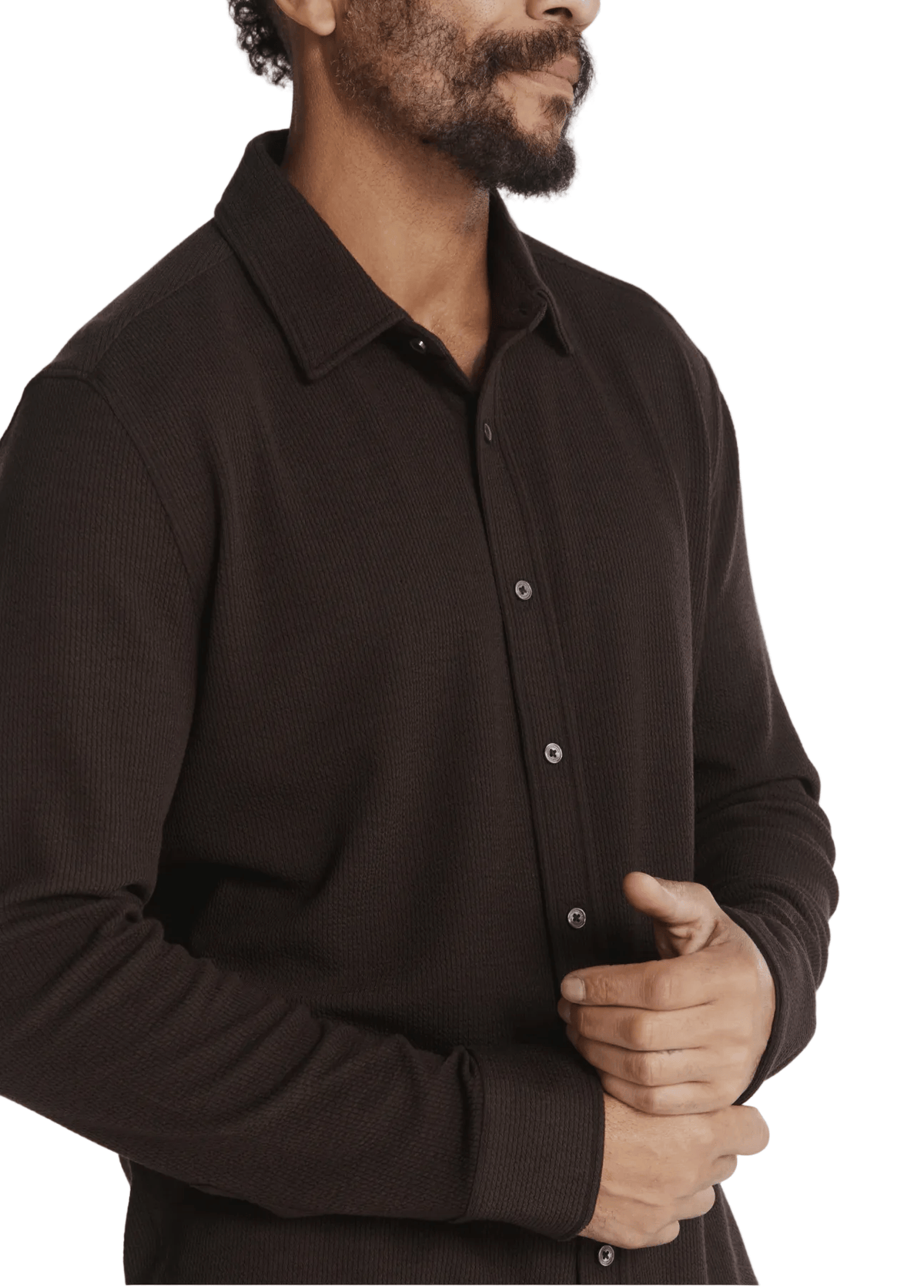 7 Diamonds Men's Apparel > Tops 7 Diamonds Men's Levine Long Sleeve Shirt Walnut