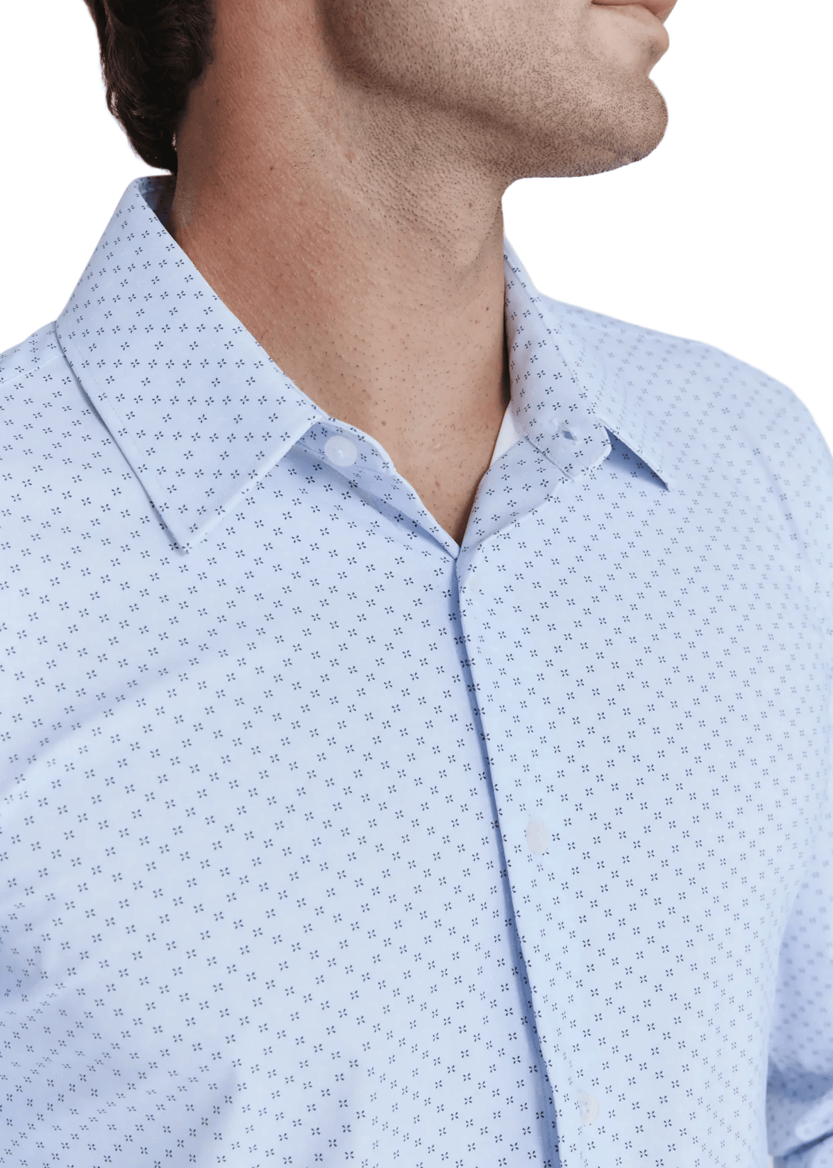 7 Diamonds Men's Apparel > Tops 7 Diamonds Men's Motif Long Sleeve Shirt Light Blue