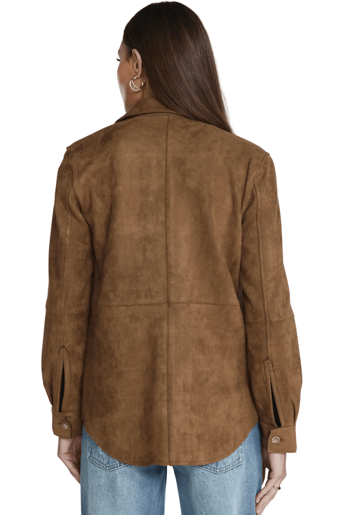7 Diamonds Women's Apparel > Outerwear 7 Diamonds Women's Dion Suede Shirt Toffee