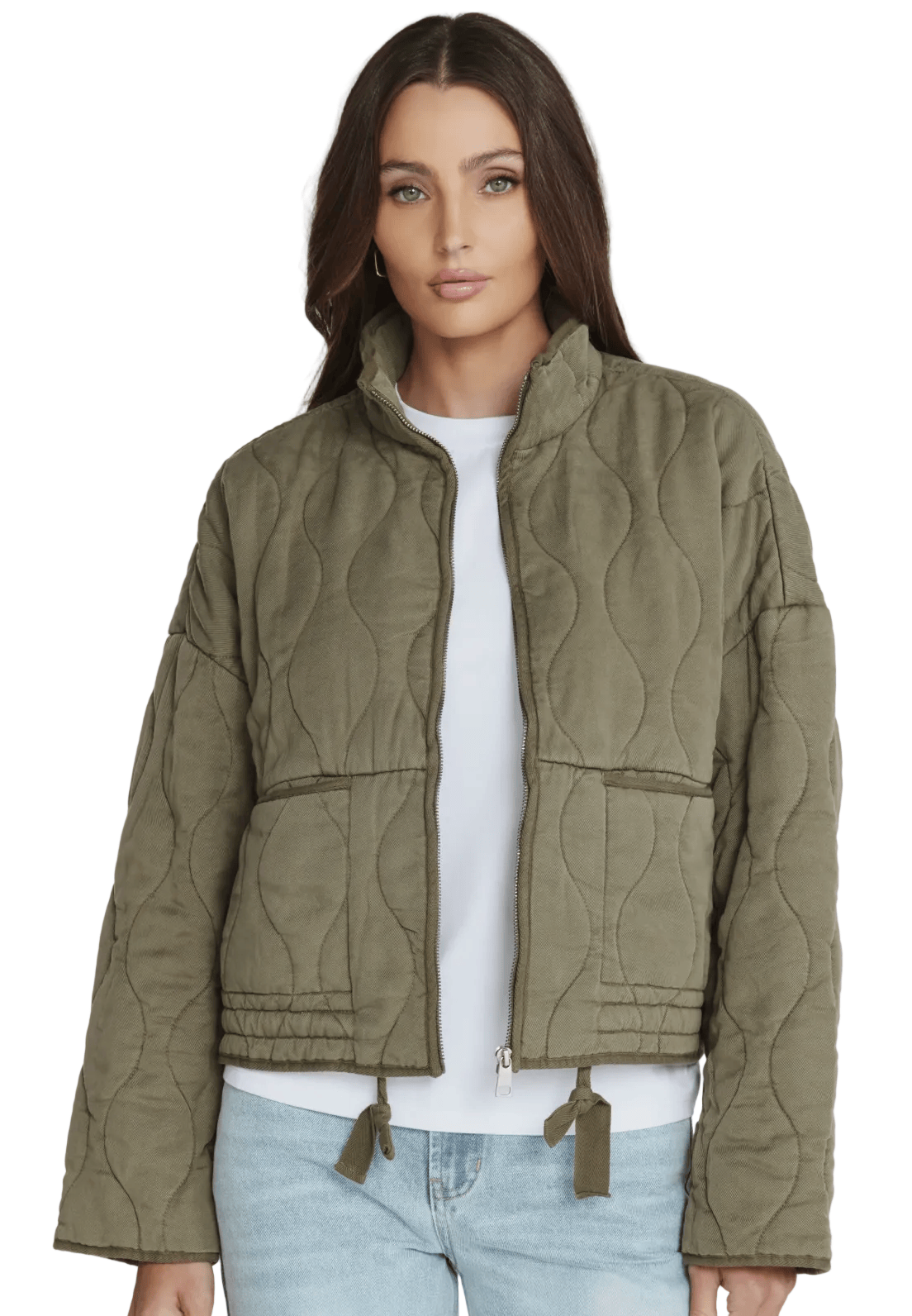 7 Diamonds Women's Apparel > Outerwear 7 Diamonds Women's Rory Full-Zip Jacket Olive