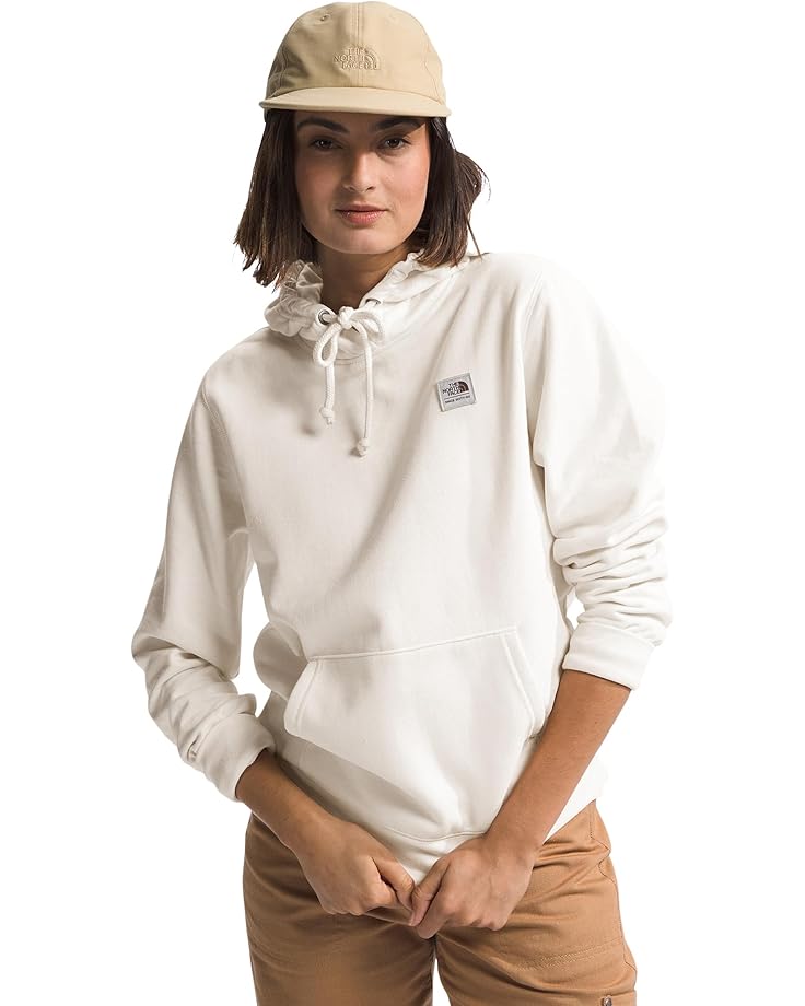 The North Face Women's Heritage Patch Pullover Hoodie White Dune