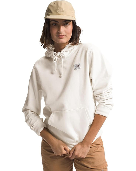 The North Face Women's Heritage Patch Pullover Hoodie White Dune