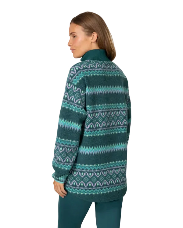 Kari Traa Ruthie Midlayer Half Zip Peacock