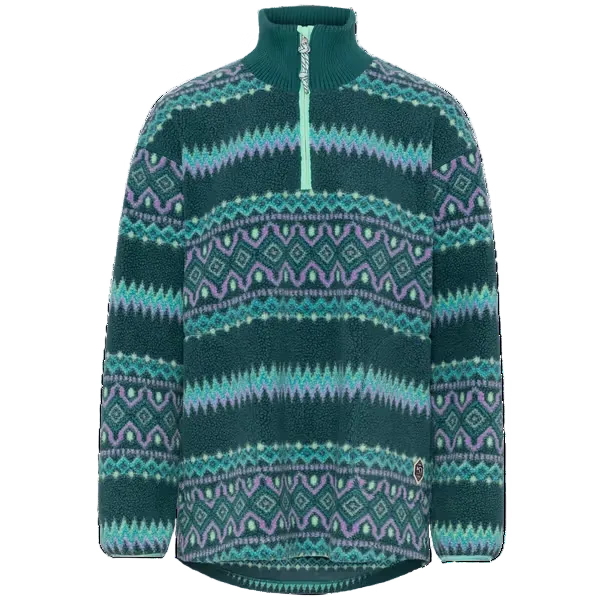 Kari Traa Ruthie Midlayer Half Zip Peacock