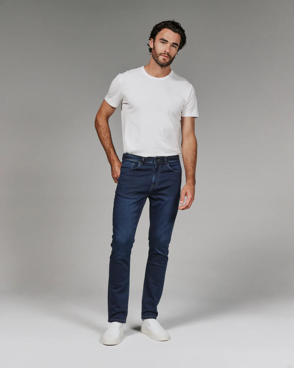 7 Diamonds Men's Generation Straight Fit Denim Ocean