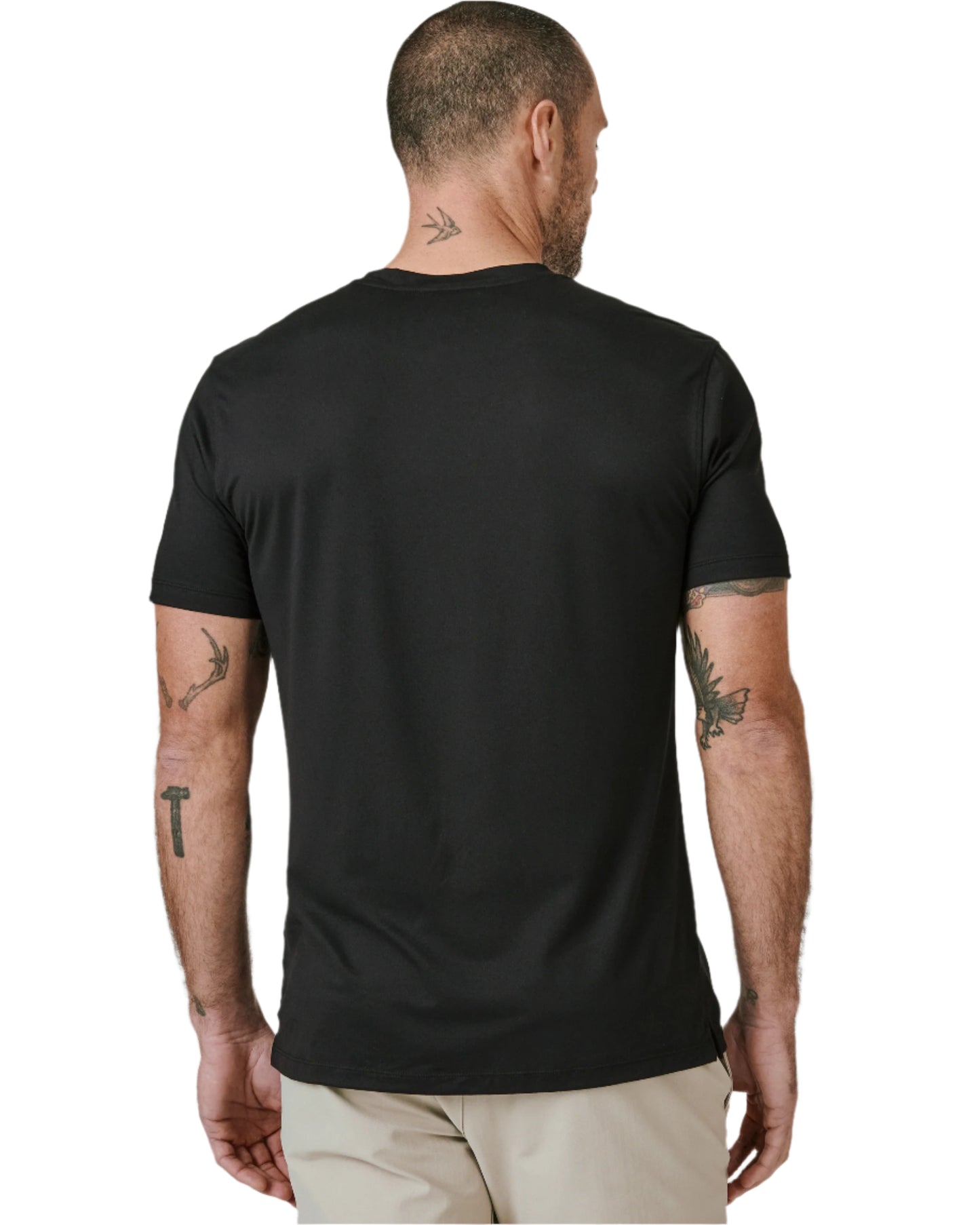 7 Diamonds Men's Core Crew Neck Tee Black