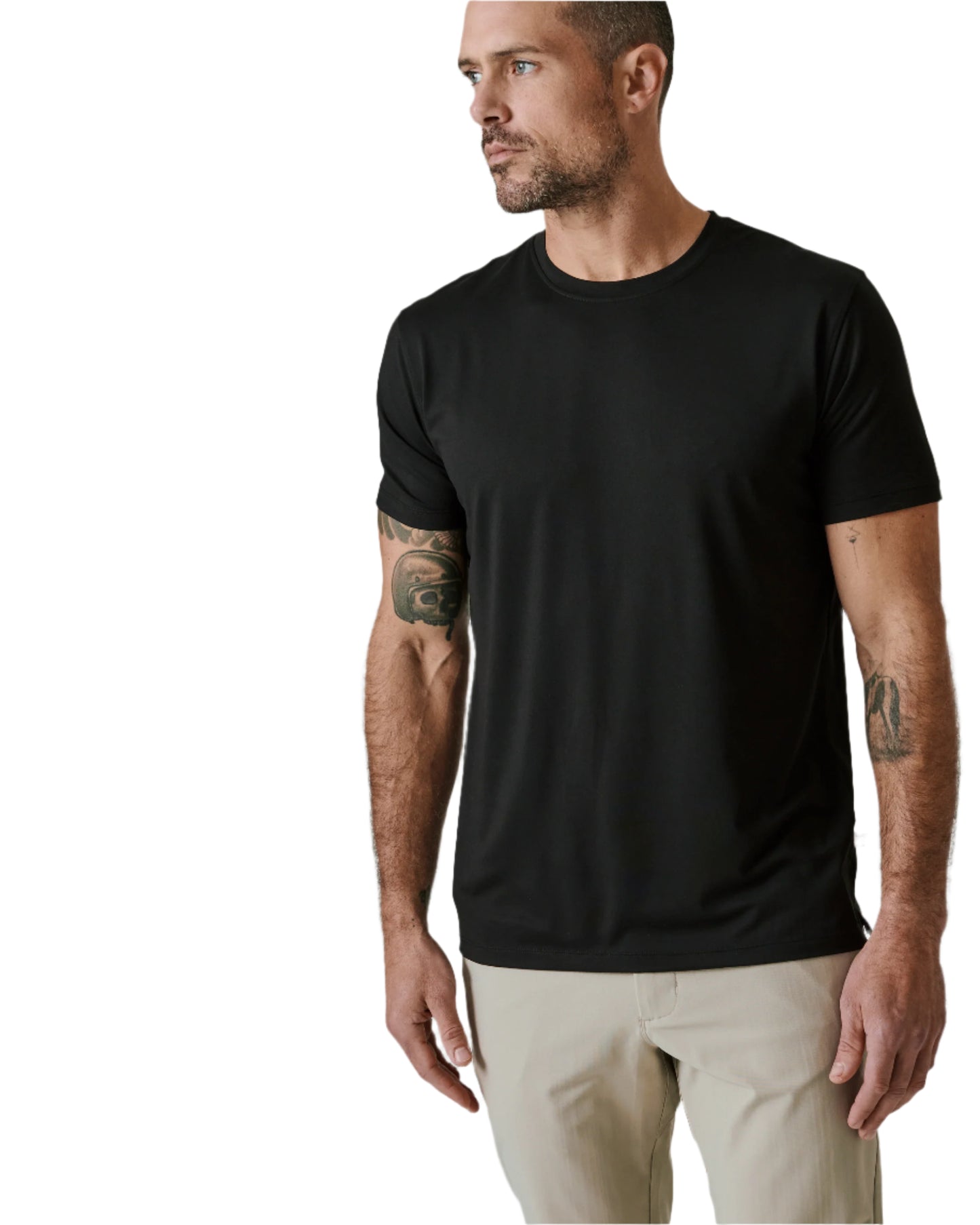 7 Diamonds Men's Core Crew Neck Tee Black