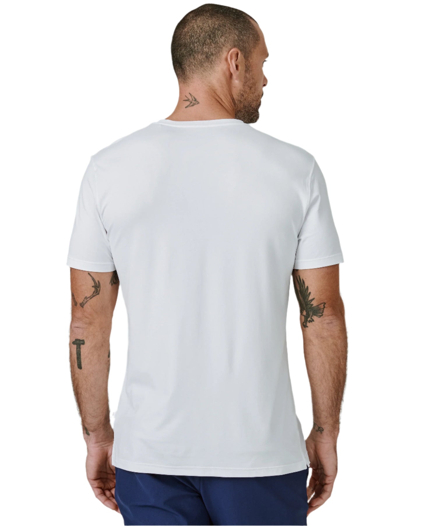 7 Diamonds Men's Core Crew Neck Tee White
