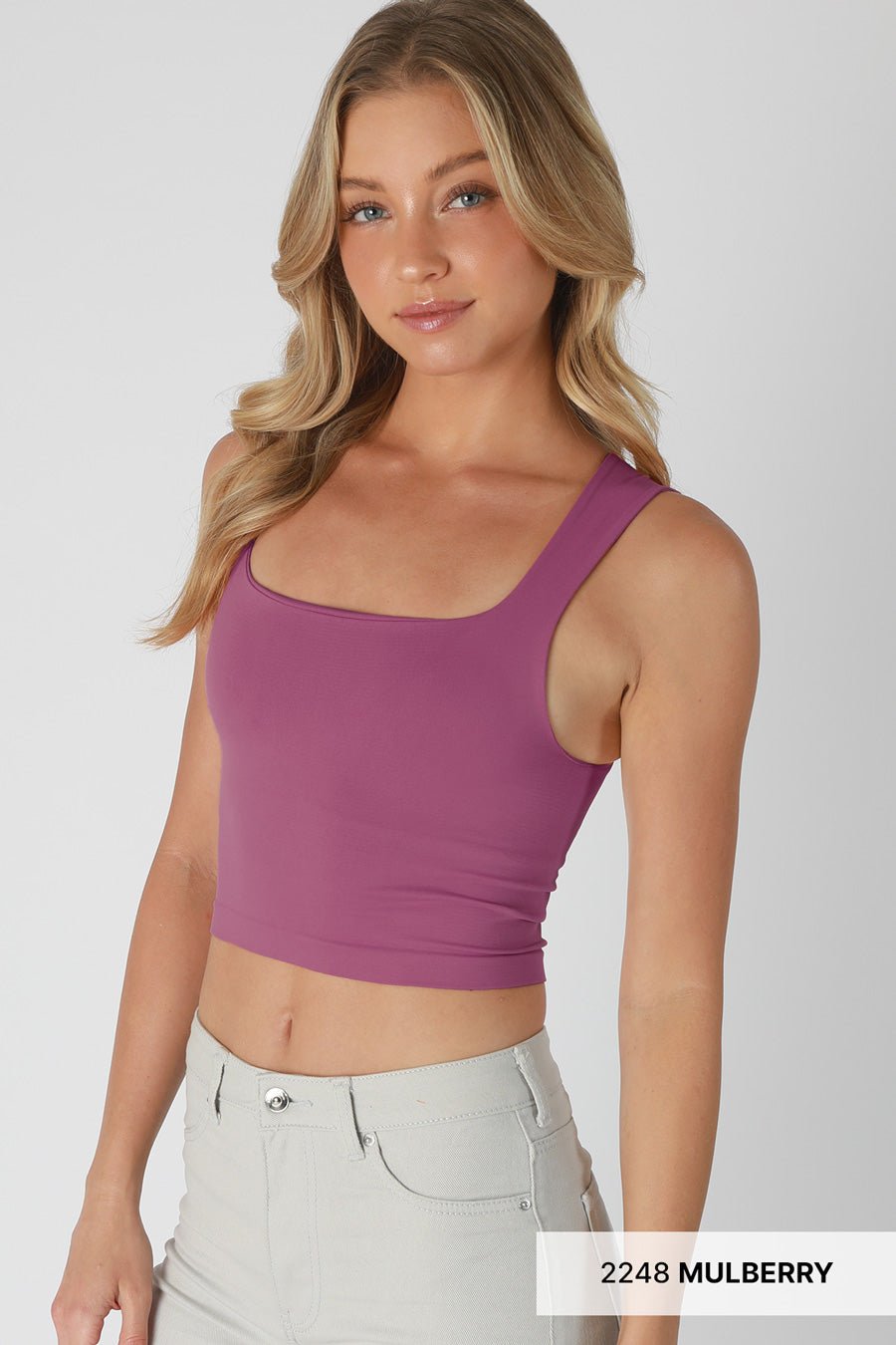NIKIBIKI Clean Square Neck Top NS8252 - Brekken's
