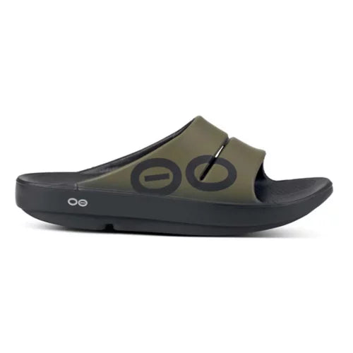 Oofos Men's Ooahh Sport Slide Sandal  Tactical Green