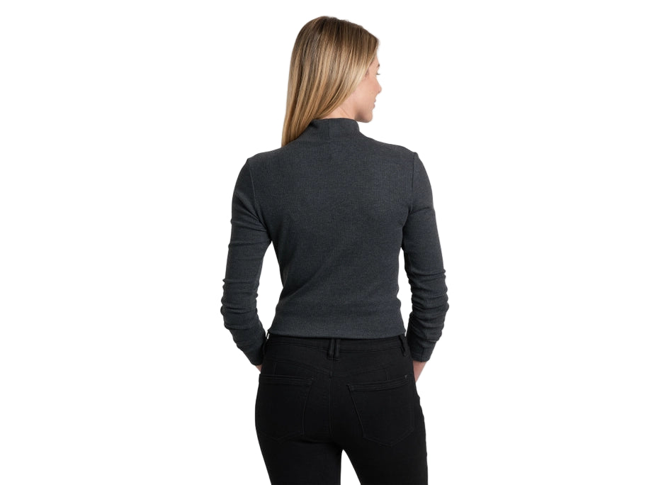 Kuhl Women's Verona Rib LS Charcoal