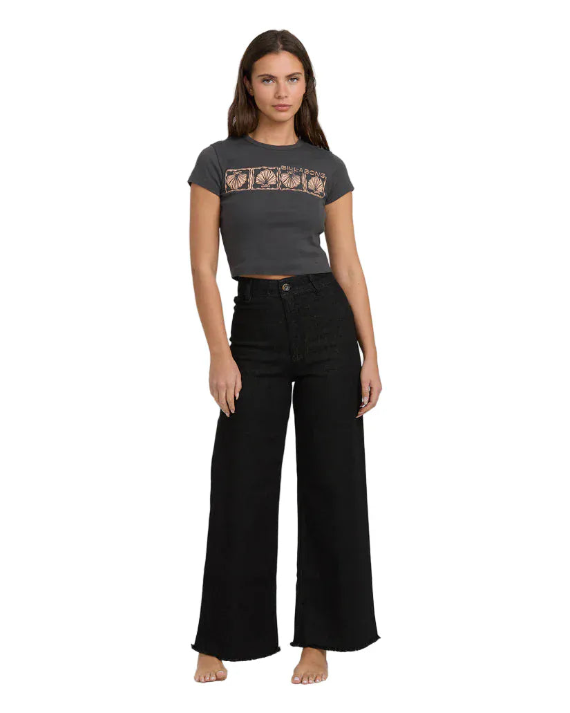 Billabong Women's Free Fall Black Black