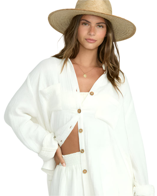 Billabong Women's Sweet Swell LS Salt Crystal