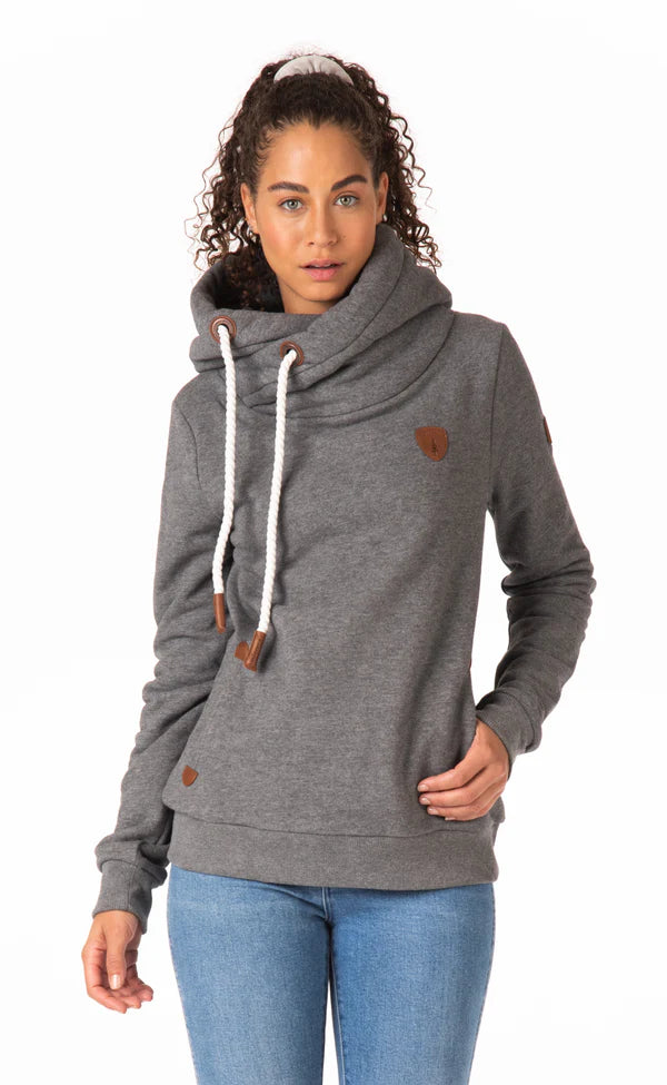 Wanakome Women's Artemis Dark Heather Grey PO Hoodie