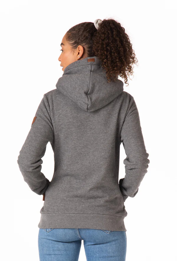 Wanakome Women's Artemis Dark Heather Grey PO Hoodie