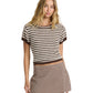 Billabong Women's Kate Crew Sweater Tee Teak