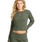 Billabong Women's Sweet Coast Ls Knit Top Canteen