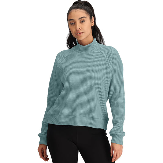 The North Face Women's L/S Mock Neck Chabot Blue Eclipse