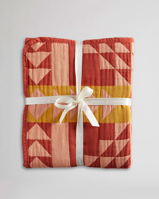 Pendleton oc woven baby blanket smith rock, clay