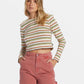 Billabong Women's Tommy Stripe LS Weeping Willow