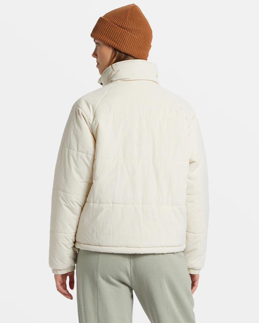 Billabong Women's High Route Puffer White Cap