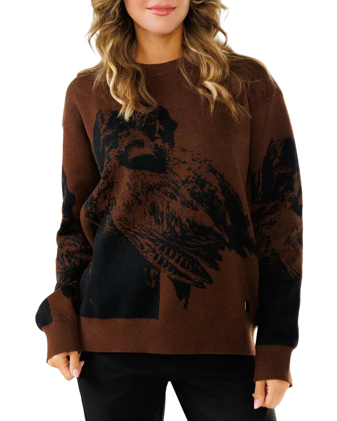 Waggle Unisex Bird Dog Wildknit Crewneck Sweater