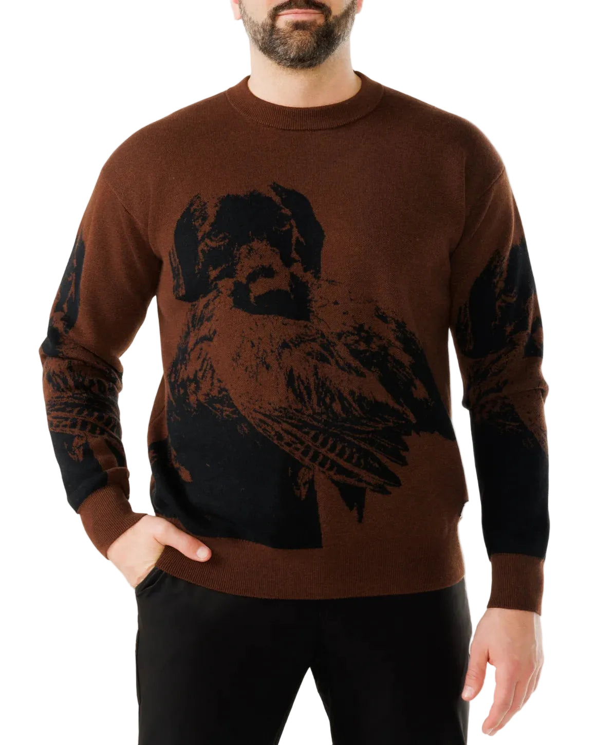 Waggle Unisex Bird Dog Wildknit Crewneck Sweater