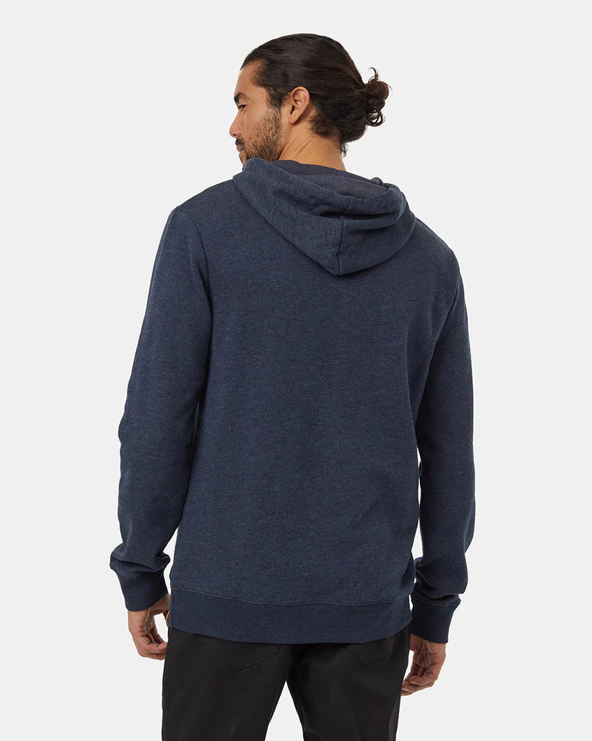 Tentree Men's Juniper Cork Patch Hoodie Midnight Blue Heather/Cork Patch