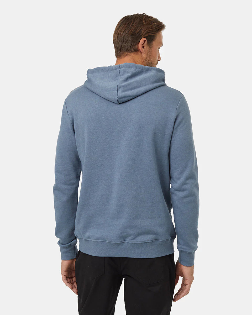 Tentree Men's Juniper Cork Patch Hoodie Blue Mirage Heather/Cork Patch