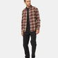 Tentree Men's Kapok Flannel Colville Deep Mahogany/Shadow Plaid