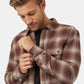 Tentree Men's Kapok Flannel Colville Deep Mahogany/Shadow Plaid