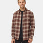 Tentree Men's Kapok Flannel Colville Deep Mahogany/Shadow Plaid