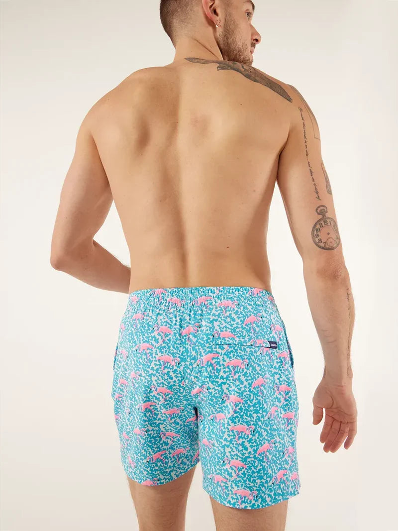 Chubbies Domingo's are for Flamingo's 5.5" Lined Swim Trunk