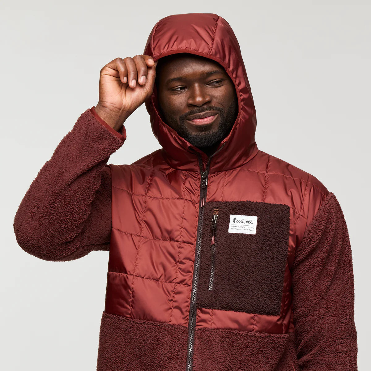 Cotopaxi Men's Trico Hybrid Hooded Jacket - Rusty and Chestnut