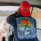 WTF Men's Drinkin Floatin (Lake) Tee Navy