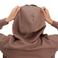 Waggle Women's Lakeside Waffle Knit Hoodie Driftwood