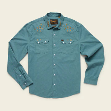 Howler Bro's Crosscut Deluxe Snapshirt - Noche De Paz