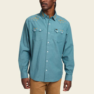 Howler Bro's Crosscut Deluxe Snapshirt - Noche De Paz