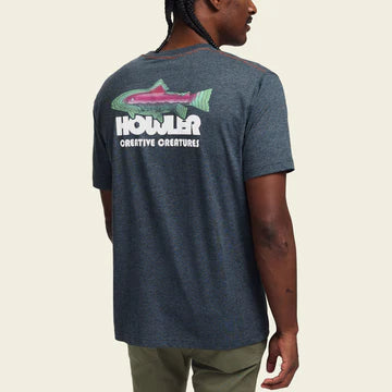 Howler Bro's Blended Pocket T-Shirt - Trucha : Charcoal Heather