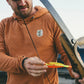 Howler Bros Men's Palo Duro Fleece Hoodie Mountain Grid Clay