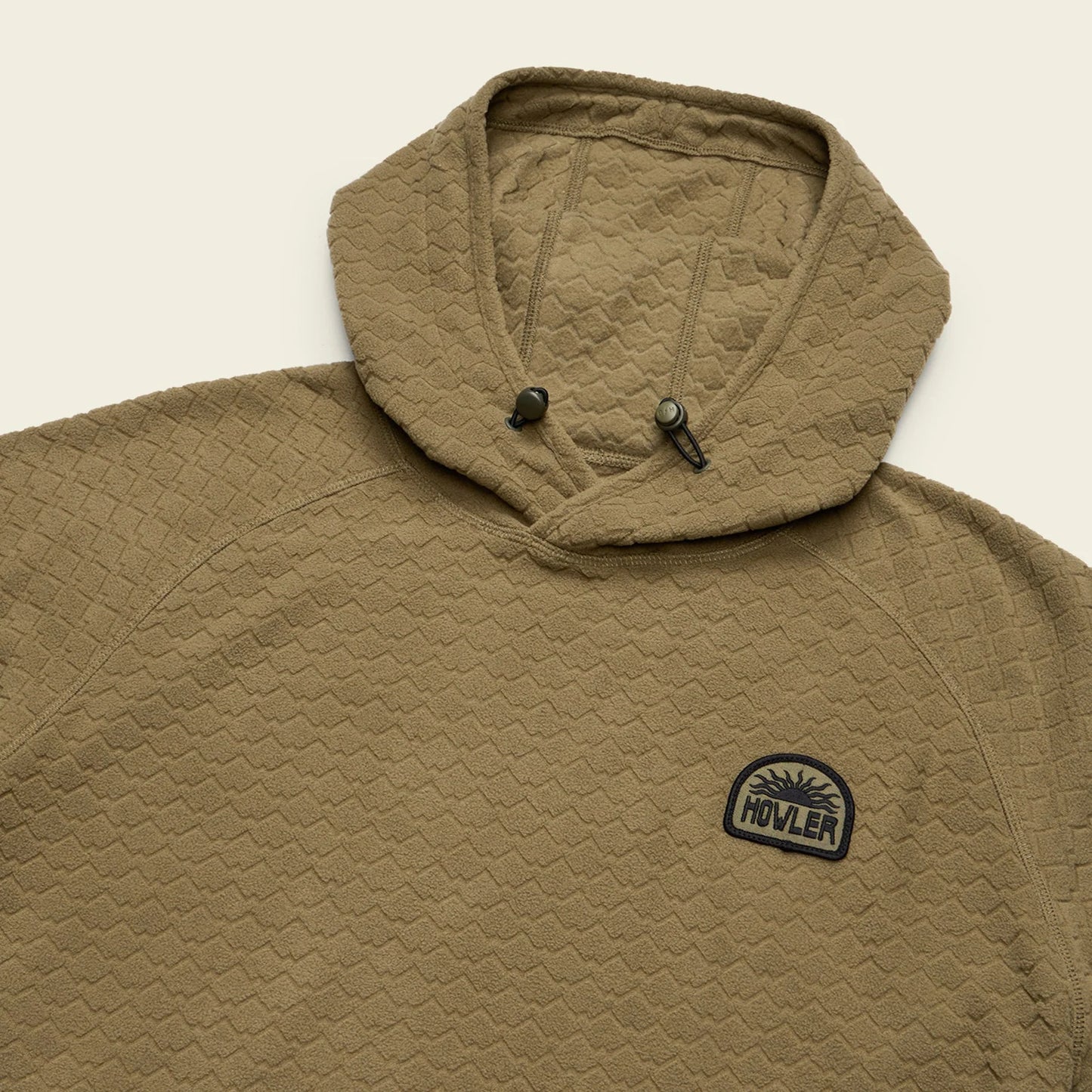 Howler Bros Men's Palo Duro Fleece Hoodie Mountain Grid Fatigue