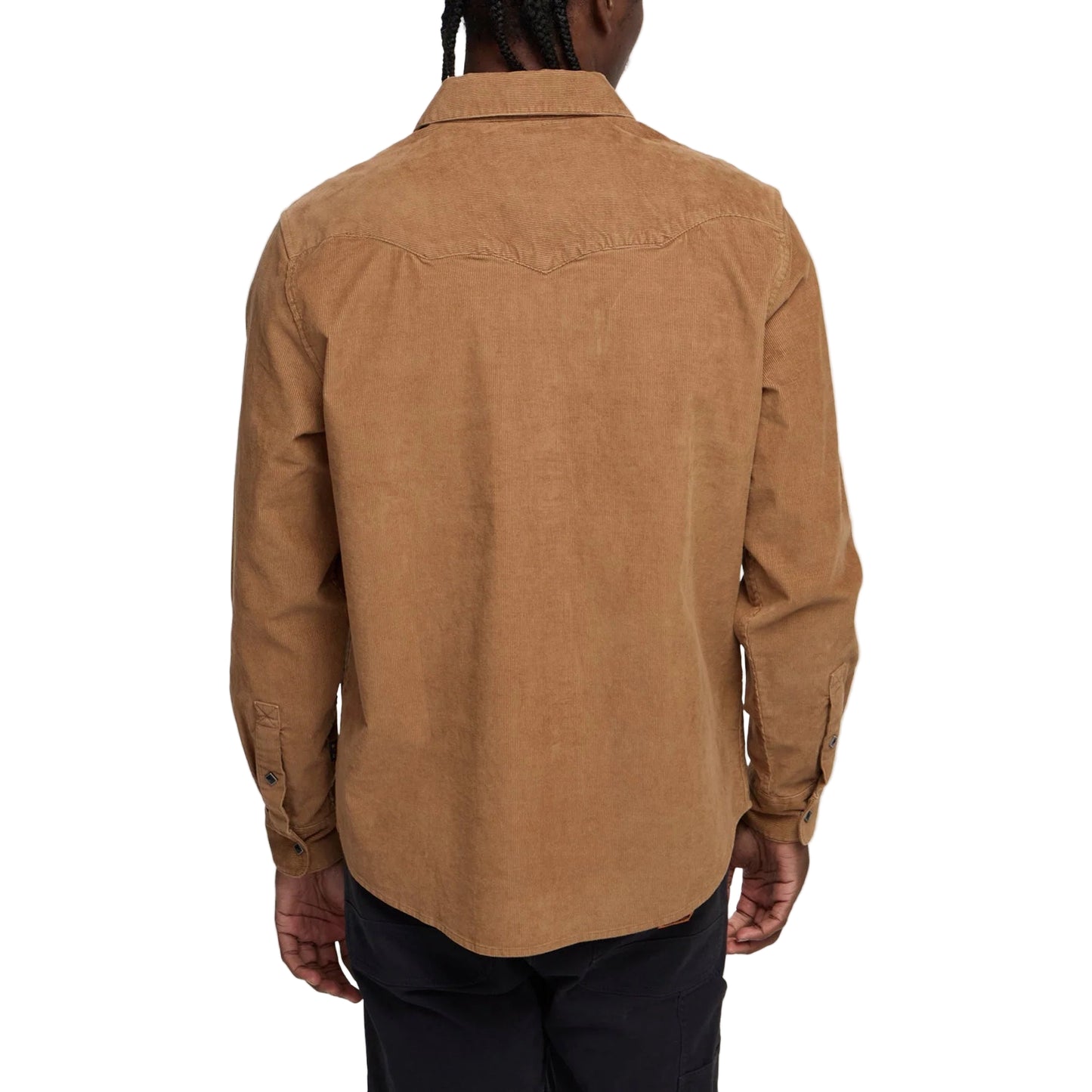 Howler Bros Men's Banning Corduroy Snapshirt Duck Brown