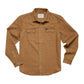 Howler Bro's Men's Dust Up Denim Snapshirt Owens Oaker Wash