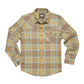 Howler Bro's Harker's Flannel  Kempton Plaid Taupe