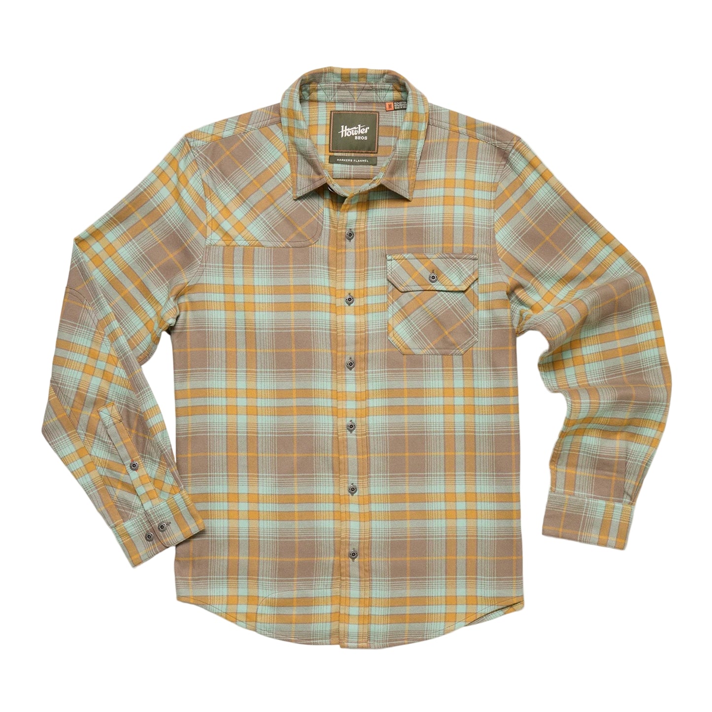 Howler Bro's Harker's Flannel  Kempton Plaid Taupe