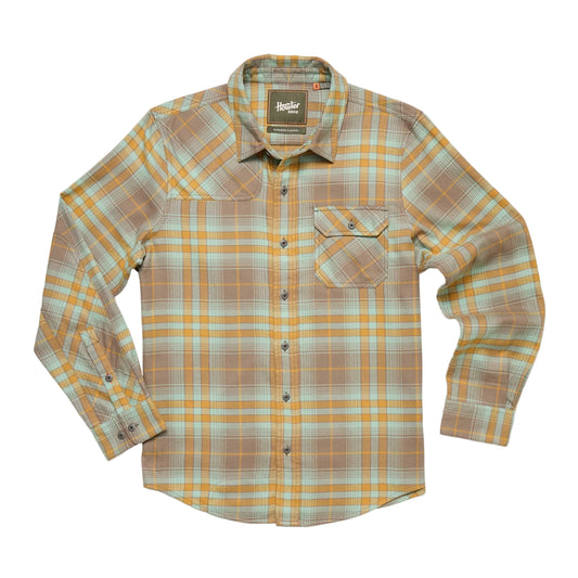 Howler Bro's Harker's Flannel  Kempton Plaid Taupe