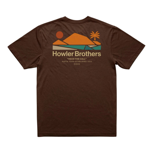 Howler Bros Men's Bahia de Howler Tee Mahagony