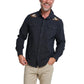 Howler Bros Men's Crosscut Deluxe Long Sleeve Orange Blossom Antique Black